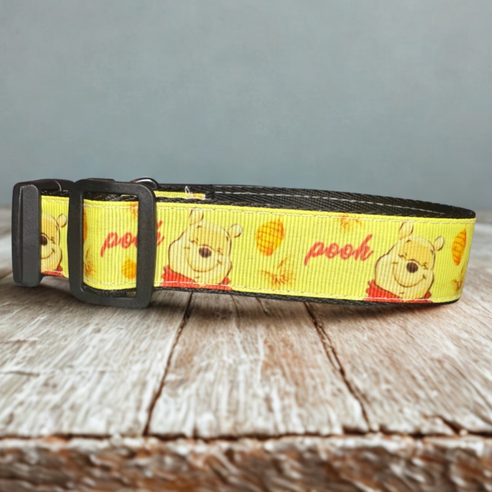 Handmade Winnie the Pooh dog collar
